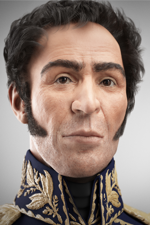 Reconstrucción facial 3D de El Libertador