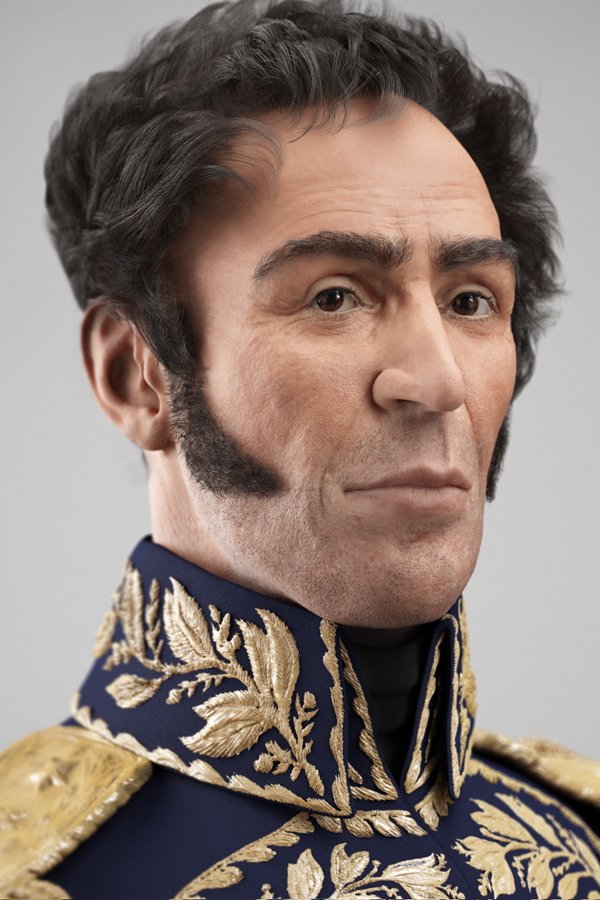 Reconstrucción facial 3D de El Libertador